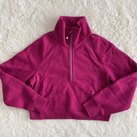 ❤️ Lululemon Scuba Oversized Funnel Neck in Magenta Purple NWT Size XS/S - Picture 1 of 7